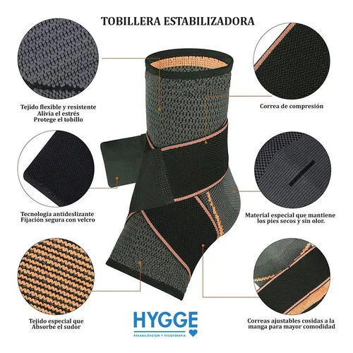 Tobillera Anatómica Abrojo Deportiva Soporte Rehabilitación | MercadoLibre