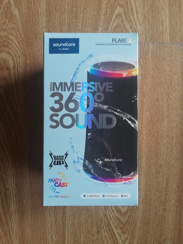 Imagen 2 de 4 de Parlante Portatil Bluetooth Soundcore Flare 2 20w Ipx7