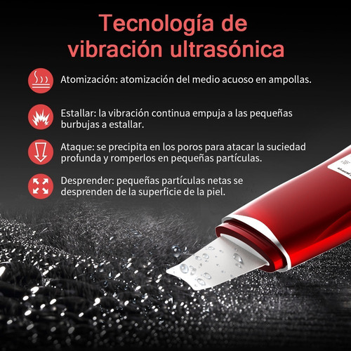 Dispositivo Ultrasónico Exfoliante Extractor De Espinillas