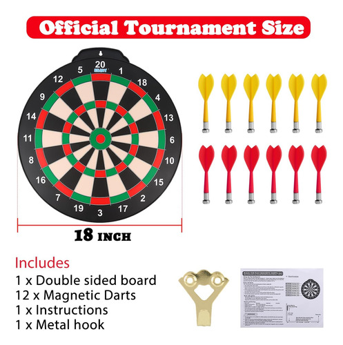 Juego De Diana Magnética De 18 Pulgadas Para Niños, ...