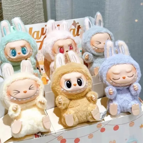 Labubu Tasty Macaron Plush Keychain Monsters Macaron