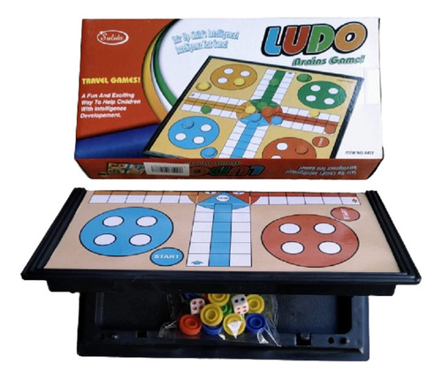 Juego De Ludo Tablero Plegable 20 Cm X 20 Cm