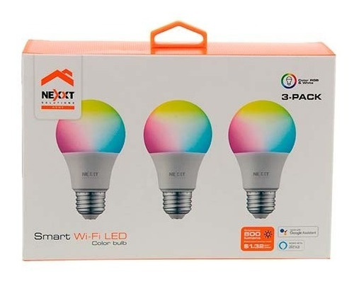 Bombilla Led Inteligente Wi-fi Nexxt Nhb-c120 3pk