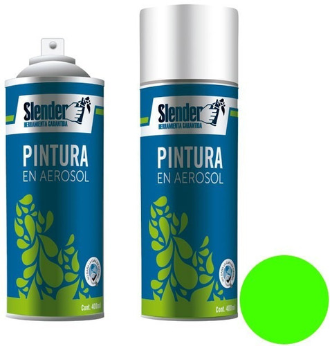 Pintura Esmalte Aerosol Fluorescente Slender Verde Fluo