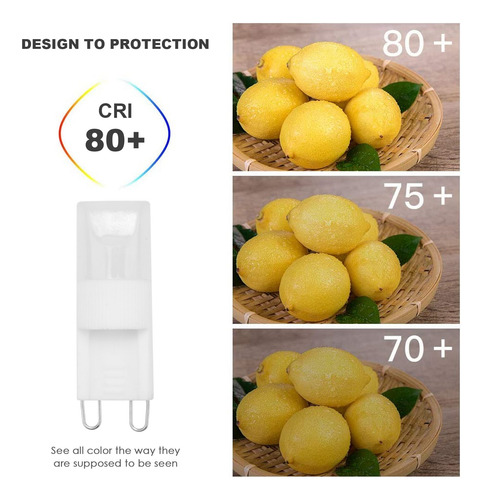 Lámpara Led G9 De Color Blanco Cálido, Proyector De Alta Pot