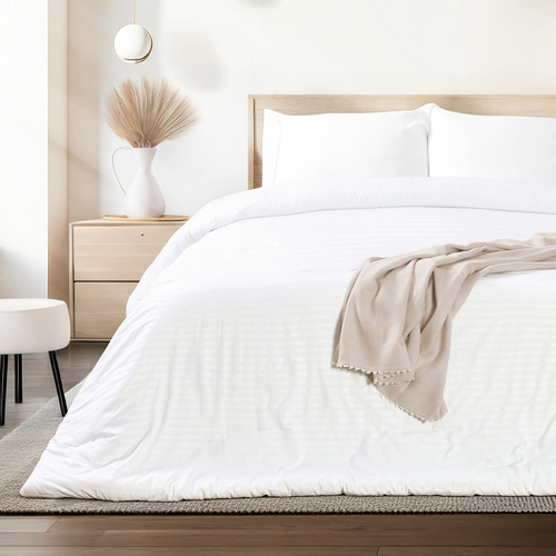 Edredón King Size Acolchado Dreamlab Con Diseño, Tela Suave