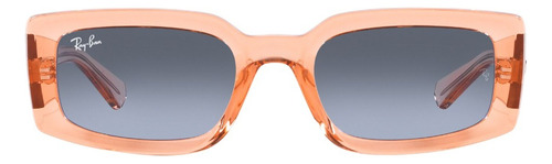 Óculos De Sol 0rb4395 Kiliane Unissex Ray-ban Cor Laranja Cor da armação Laranja/Transparente Cor da haste Laranja/Transparente Cor da lente Azul/Cinza Desenho Retangular com cantos arredondados