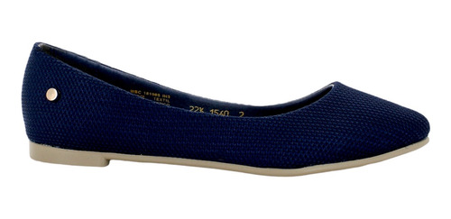 Been Class Balerina Flat Fiesta Textil Marino Mujer 81048