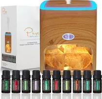 Comprar Difusor De Aceites Aromaterapia Humidificador + 10 Aceites 