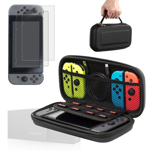 Imagen 7 de 7 de Nintendo Swicth Kit Silicona Estuche Vidrio Orzly Cuotas
