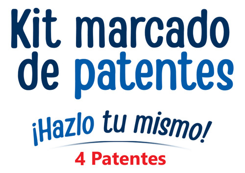 Kit Grabado Patentes Para 4 Vehículos Bosen Hazlo Tú Mismo  