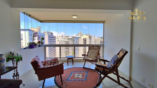 Imagem 3 de 30 de Apartamento A Venda Na Praia, 4 Suítes, Vista Para O Mar, Lazer, 2 Vagas De Garagem. - Ap1412