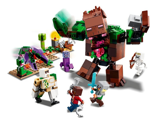 Lego Minecraft The Jungle Abomination Building Kit Playset F