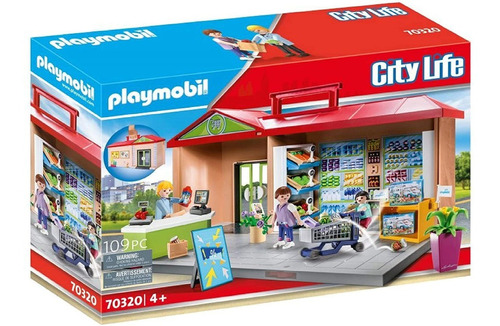 Playmobil 70320 City Life Maletin Valija Supermercado Edu