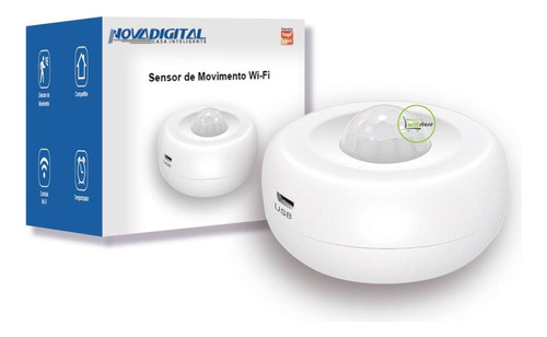 Sensor De Movimento Presença Wifi Nova Digital Pir W Tuya