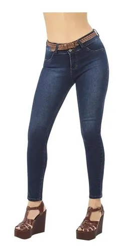 Jeans Levanta Pompa Dama Azul Mezclilla 172 92 Cklass Meses sin