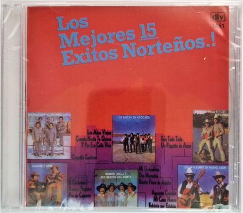 Los Mejores 15 Exitos Norteños Cd Nuevo Sellado (Usado)