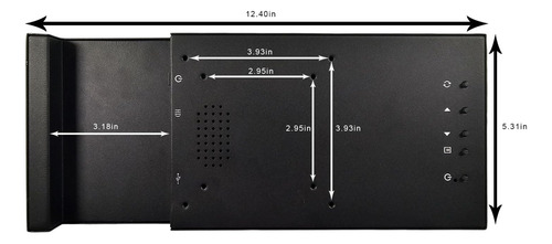 Vsdisplay 12.3 Monitor Lcd Ips Portátil 1920x720 Pantalla De