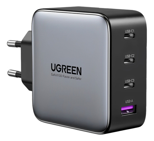 Carregador Parede Ugreen Usb A/c 100w + Cabo 1.5m Preto