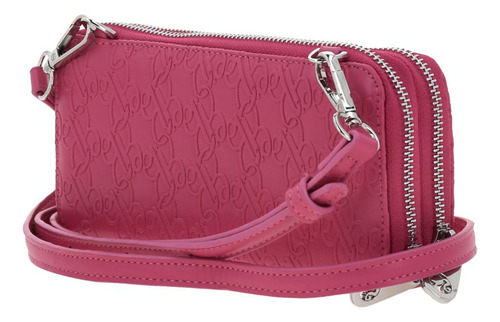 Cartera Barbie Gorett America Br25003-p Color Rosa Diseño De La Tela Monograma