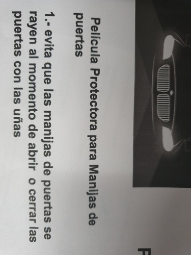 Imagen 6 de 8 de Película Protectora Interior Manijas Xpel Protección