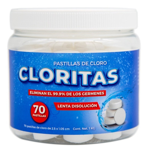 70 Pastillas De Cloro Cloritas 1 Kg 1   Desinfectar Y Virus