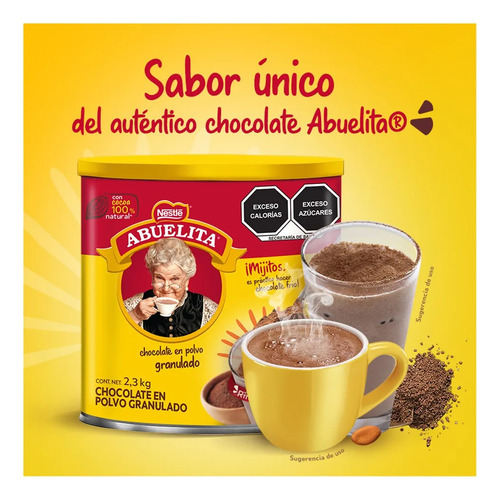 Chocolate Granulado Cocoa 100% Natural 2.3 kg Abuelita Nestleg