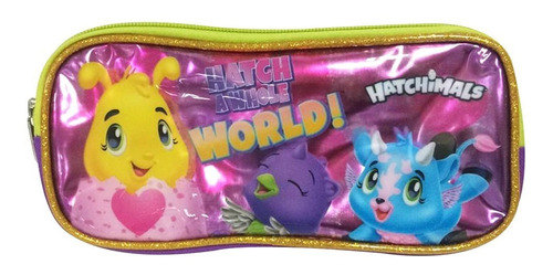 Cartuchera Escolar Hatchimals Doble Bolsillo Spin Master