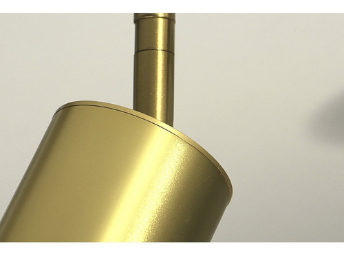 Imagen 5 de 10 de Lampara Aplique Spot 2 Luces Dorado Finetsa Gu10 Deco Leuk