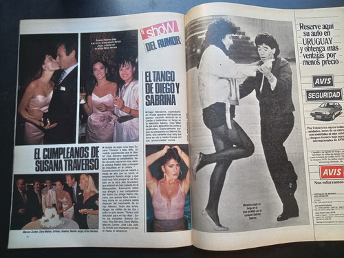Gente 1231 Sabatini Stewart Scioli Menem Hudson 1989 23/2 E