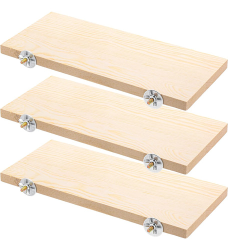 3 Pack Percha Pájaros, Plataforma De Madera Loros, Per...