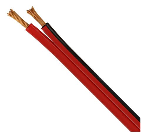 Fio Cabo Paralelo Cristal Automotivo Bicolor 2x0,75mm 50mts