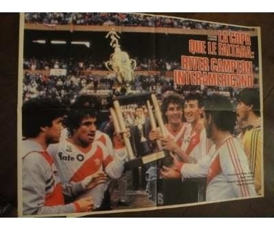 Lamina River Plate Campeon Copa Interamericana 1987