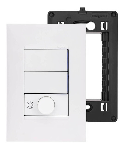 Dimmer Para Lâmpada Incandescente + Interruptor Duplo Bivolt