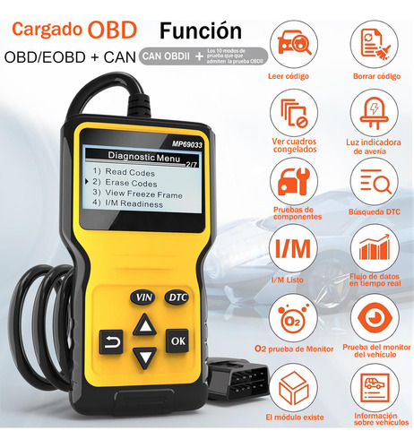 Escáner Automotriz Obd2, Lector De Códigos De Falla