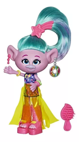 Boneca Trolls World Tour Poppy Glamour - E6569 E6818 - Hasbro - Dorémi  Brinquedos