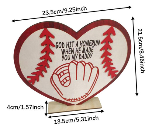 Señal De Madera De Béisbol Señal Del Día Con