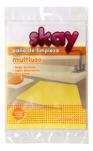 Paño De Limpieza Para Piso Skay Amarillo 34 X39 Cm