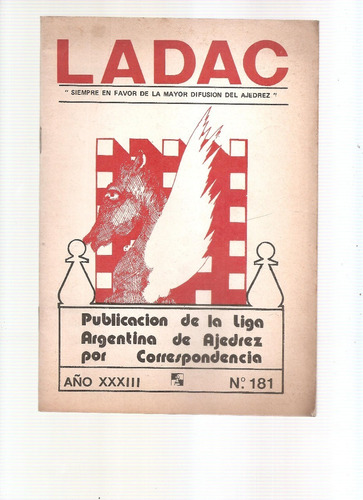 Revista Ajedrez Ladac Nº 181 Diciembre 1984