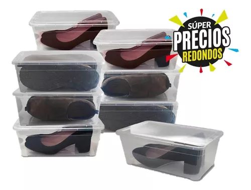 Cajas Organizadoras Zapatos Apilables Con Tapa Pack X6