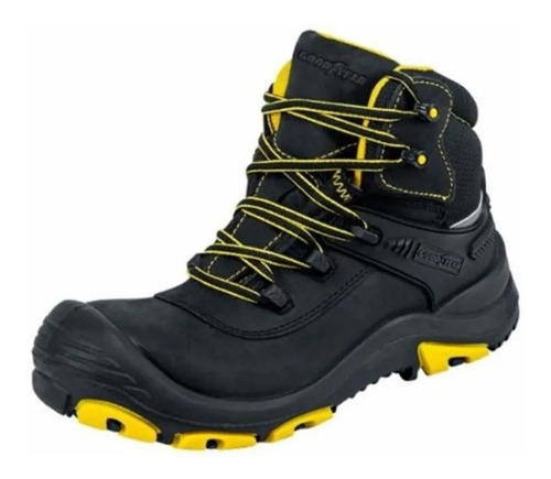 Bota Industrial Goodyear Y316 Negro 956233 Con Casquillo Cbo