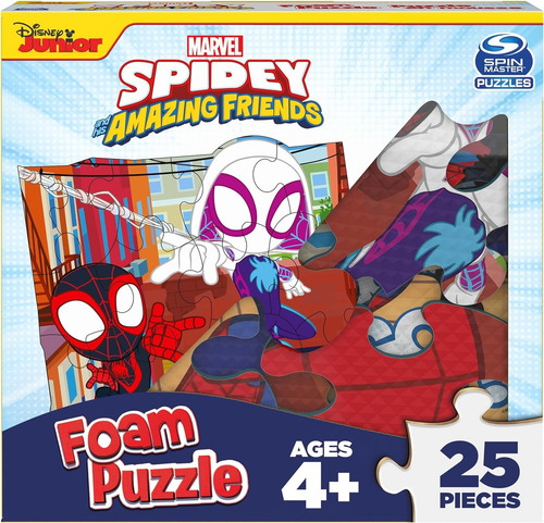 Rompecabezas Go Spidey! Marvel De Espuma De 25 Piezas 60x33