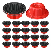 Comprar 24 Pcs Valentines Cake Red Cake Pans De 5 Pulgadas Mini Cake