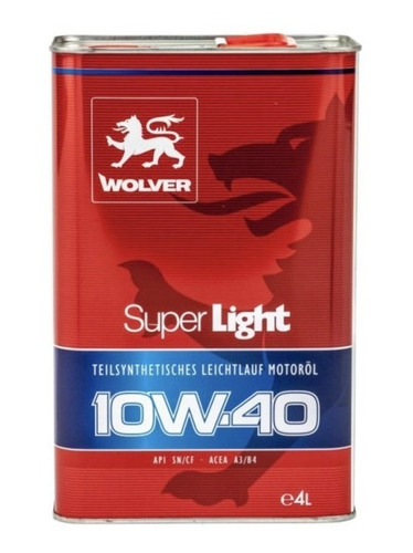 Wolver 10w40 4lt +filtro W68/85 Chevrolet Sail, Spark, N300