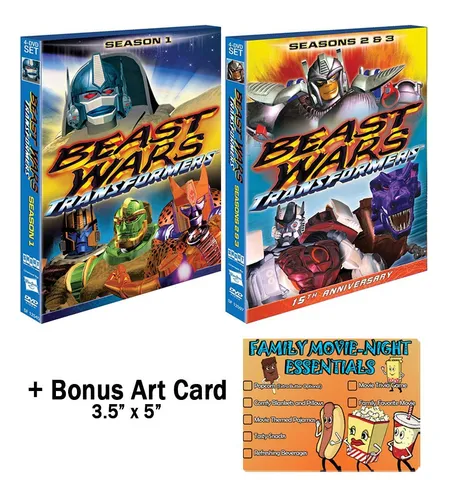 Transformers Beast Wars Serie Completa 1-3 Dvd Ews
