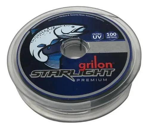 Tanza Pesca Grilon Nylon Negra 0.50mm Resistencia 17kg Starlight Premium