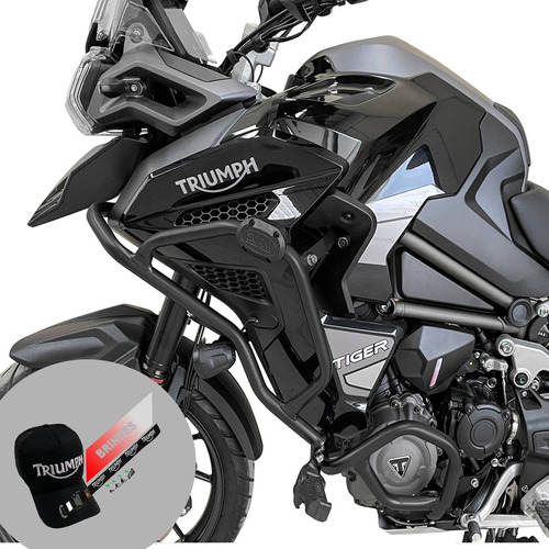 Protetor De Motor Triumph Tiger 1200 C/pedaleira 2022 Diante