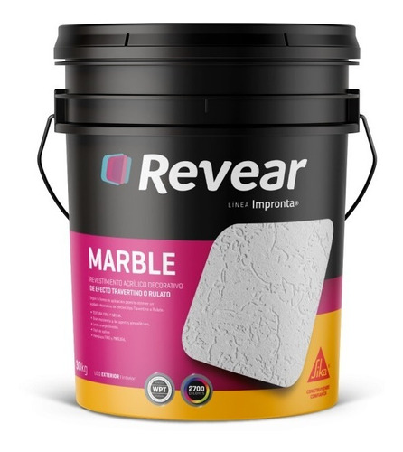 Revear Marble Revestimiento Rojo Colonial Medio 30kg 