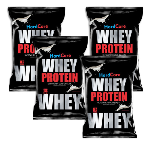 4k Whey Protein Proteína Hardcore Sabores A Elección