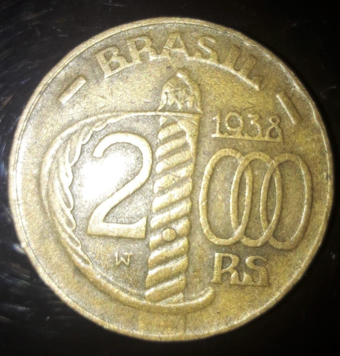 Moeda 2000 Reis 1938 Caxias